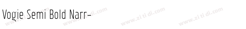 Vogie Semi Bold Narr字体转换